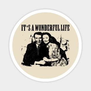 it's a wonderful life // movie retro Magnet